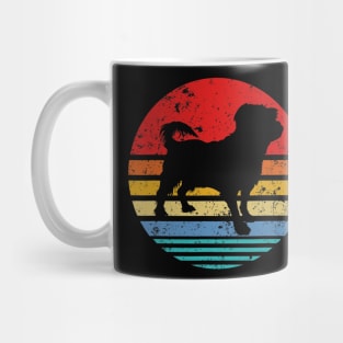 Maltese Retro Sunset Distressed Mug